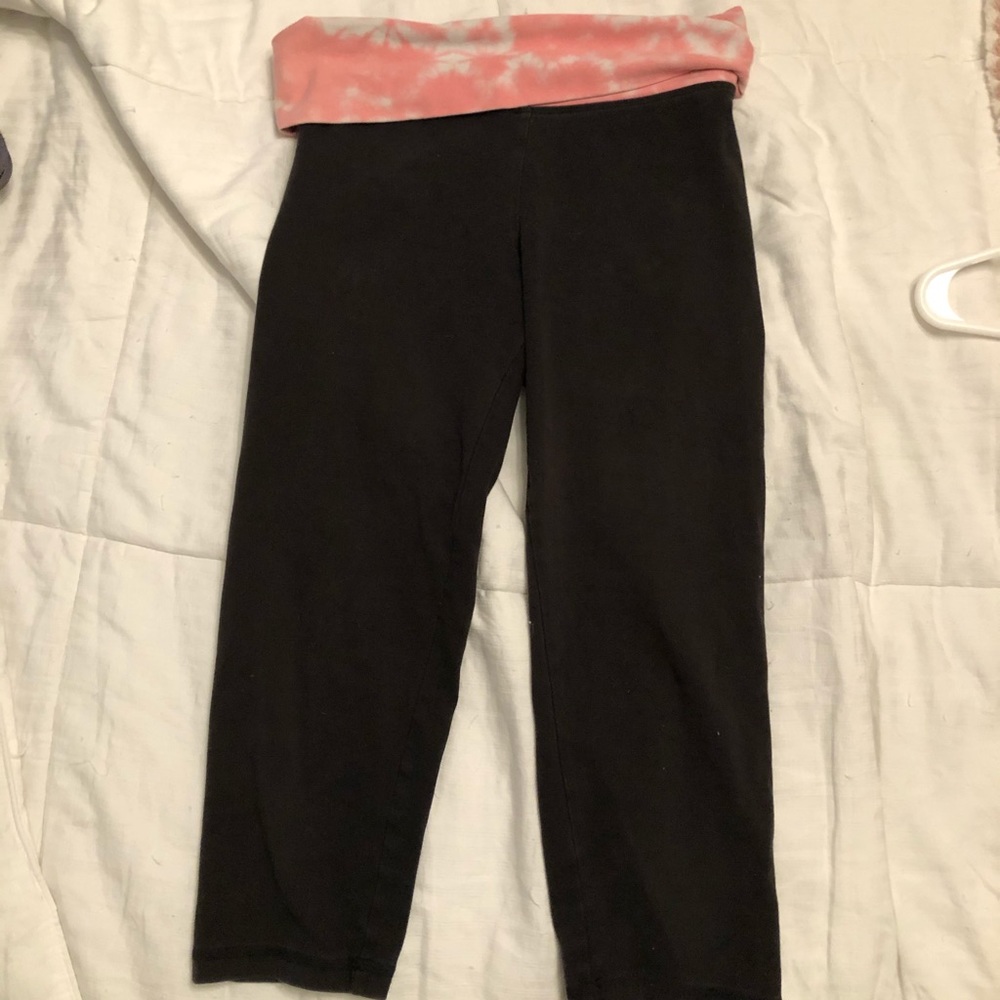 Pink victoria secret cropped leggings
